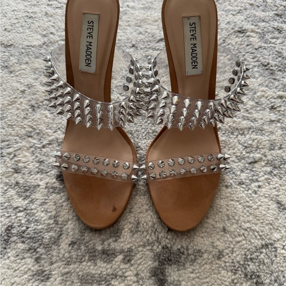 Steve Madden Metallic Studded Sandals